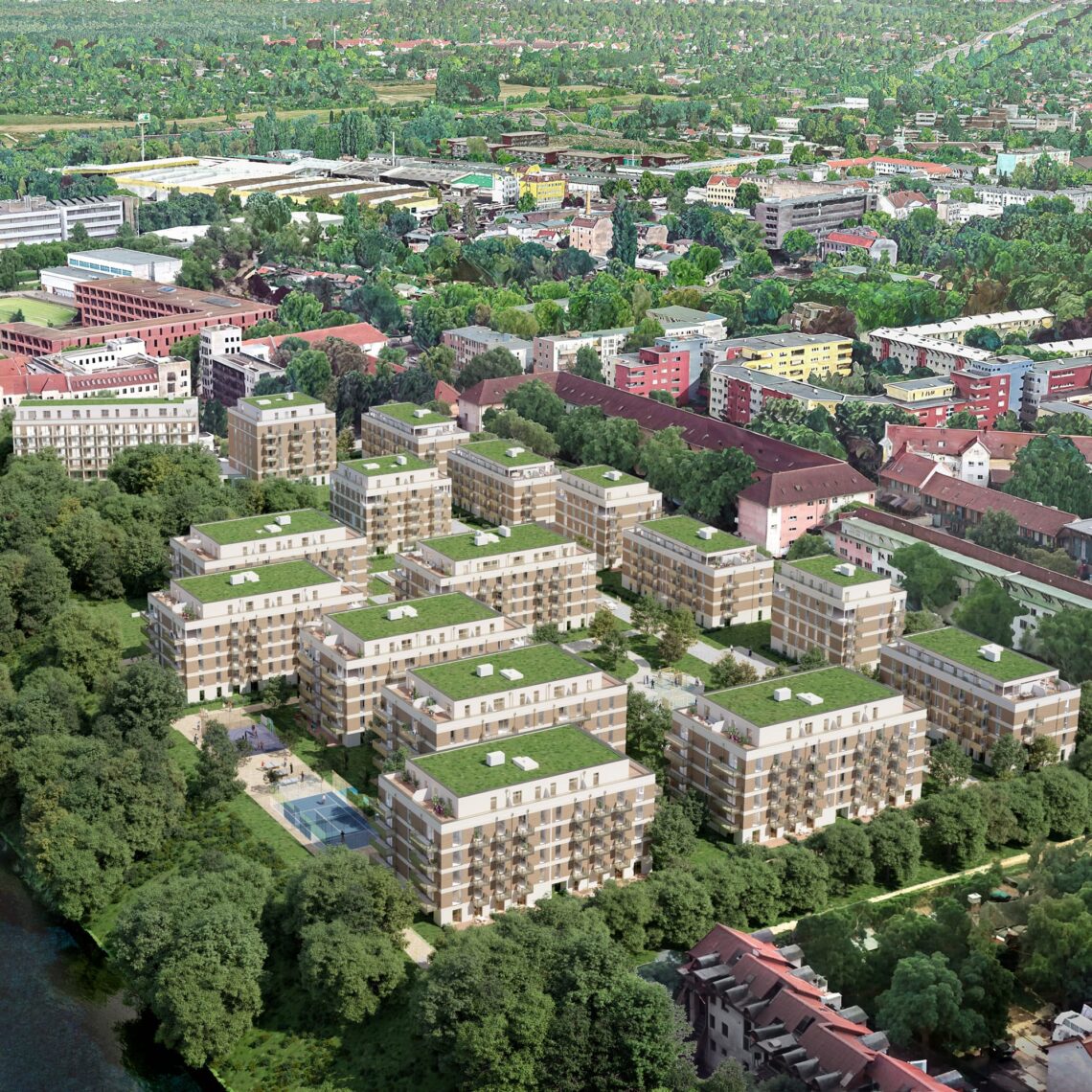 Vogelperspektive Greenpark Berlin